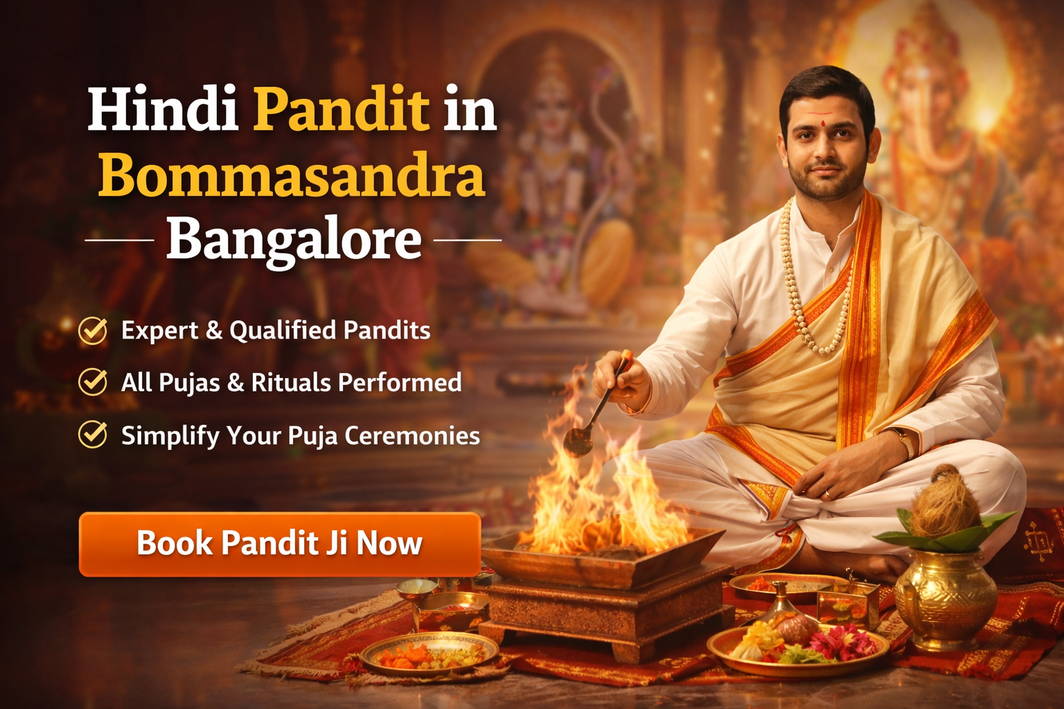 Hindi Pandit in Bomsandra Bangalore